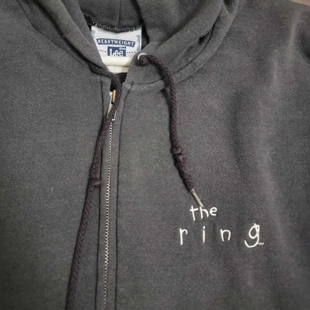Vintage 2002 The Ring Movie Crew Promo Hoodie Size Large Horror Thriller Rare